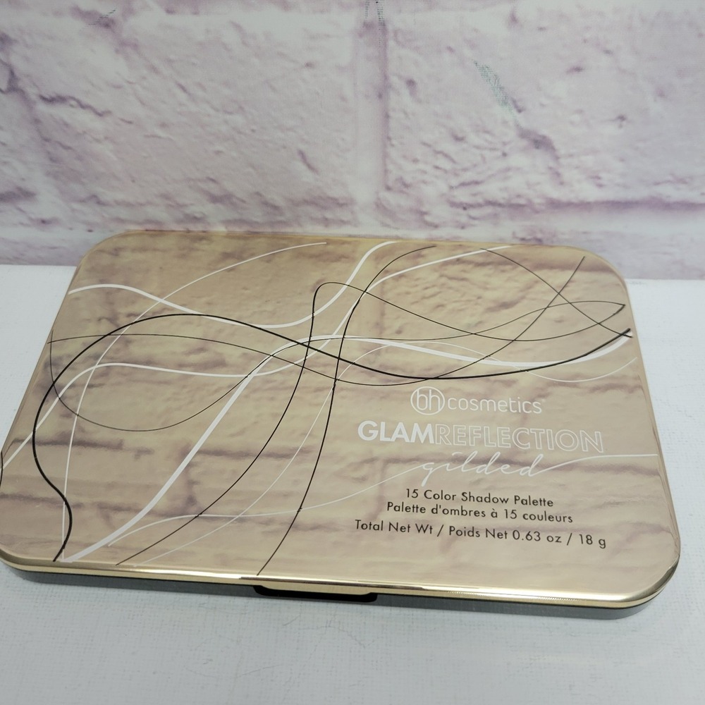 NEW No Box BH Cosmetics Glam Reflection Gilded Eyeshadow Palette 15 Color - Picture 2 of 6
